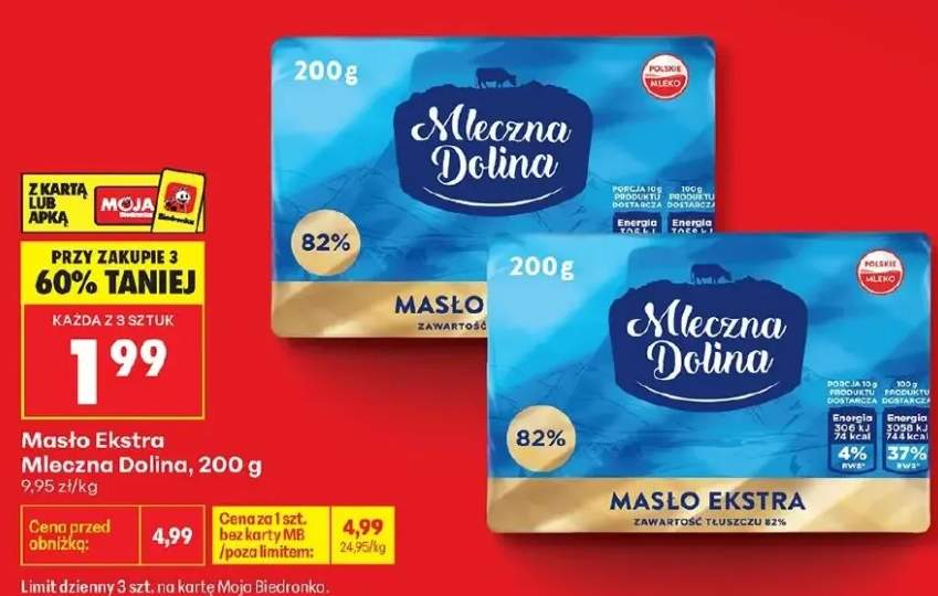 Masło Ekstra Mleczna Dolina