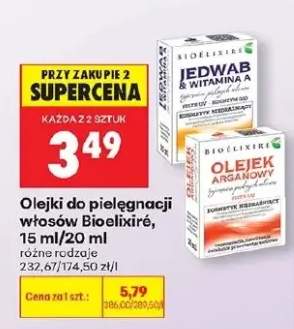Olejek do pielęgnacji włosów Bioelixire Olejek Arganowy