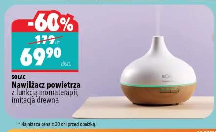 Nawilżacz powietrza SOLAC z funkcją aromaterapii imitacja drewna