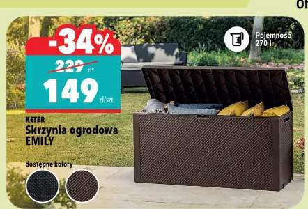 Skrzynia ogrodowa EMILY KETER 270l