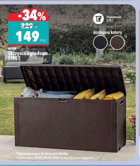 Skrzynia ogrodowa KETER EMILY 270l