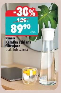 Karafka szklana filtrująca biała