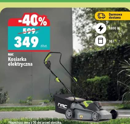 Kosiarka elektryczna NAC 1800W 30l