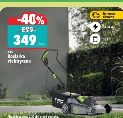 Kosiarka elektryczna NAC 1800W 30l