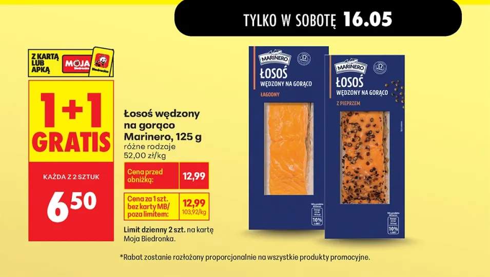 Łosoś wędzony na gorąco łagodny Marinero