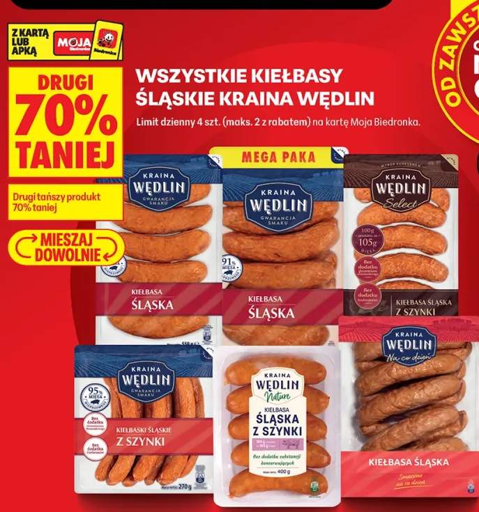 Kiełbasa śląska Kraina Wędlin Mega Paka