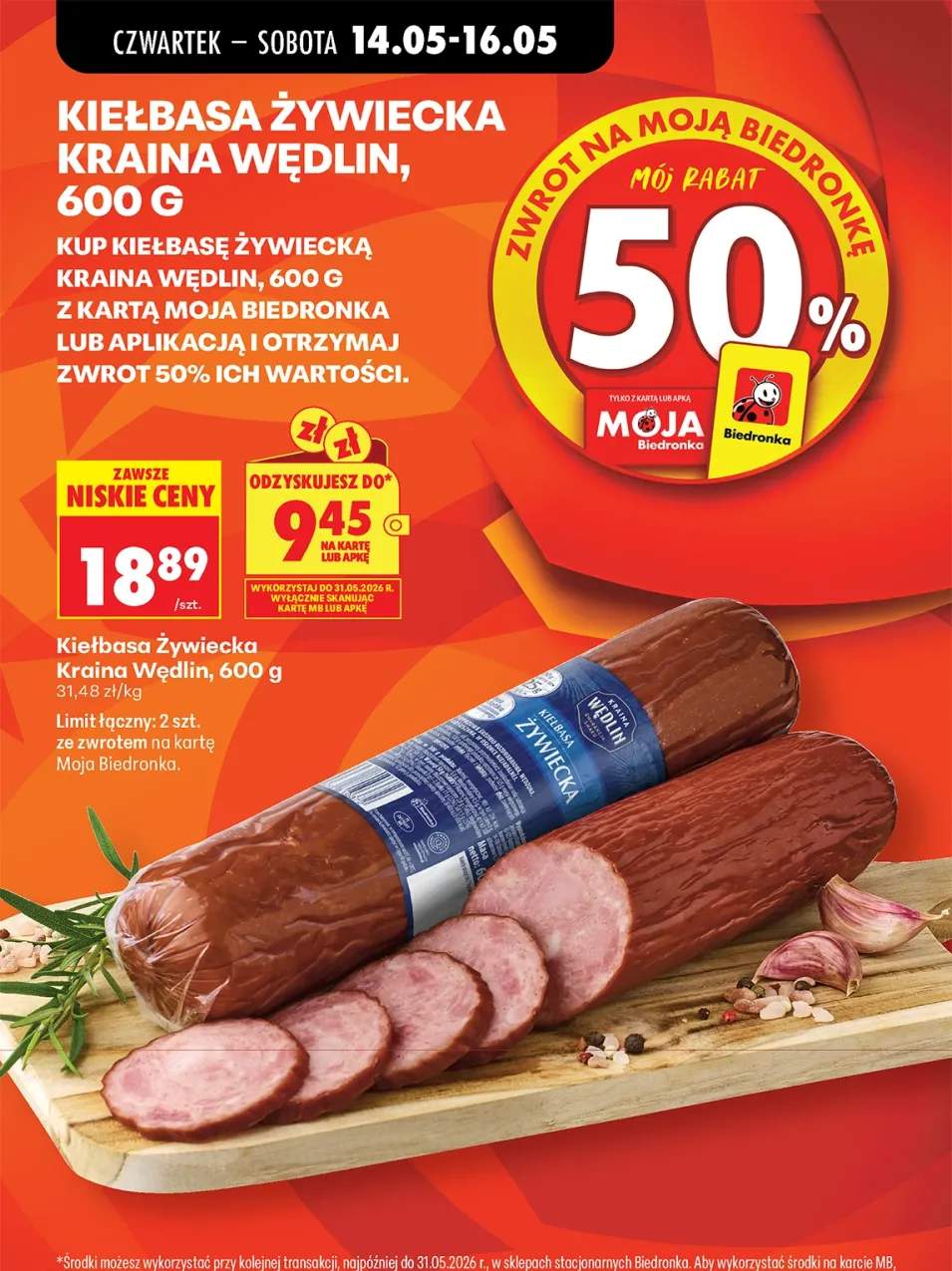 Kiełbasa Żywiecka Kraina Wędlin