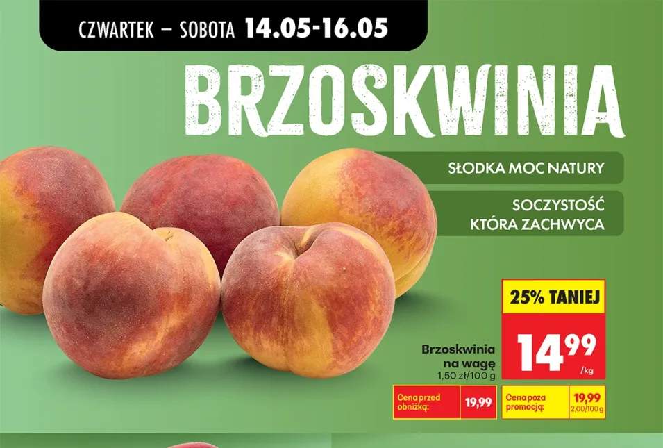Brzoskwinia na wagę