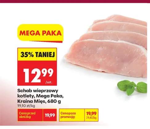 Schab wieprzowy kotlety Mega Paka Kraina Mięs