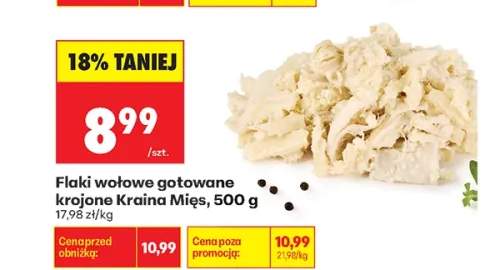 Flaki wołowe gotowane krojone Kraina Mięs