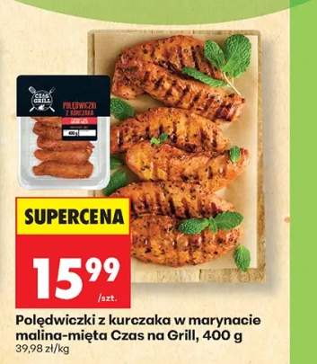 Polędwiczki z kurczaka w marynacie malina-mięta Czas na Grill