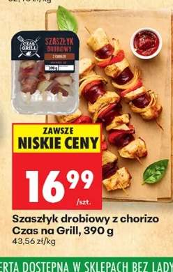 Szaszłyk drobiowy z chorizo Czas na Grill