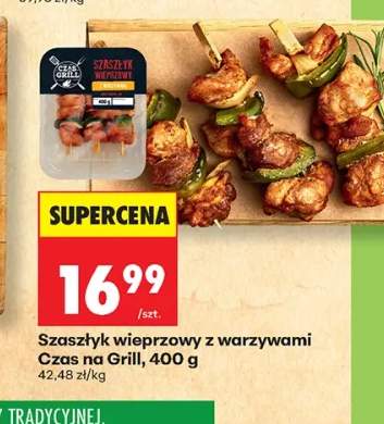 Szaszłyk wieprzowy z warzywami Czas na Grill