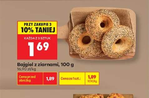 Bajgiel z ziarnami