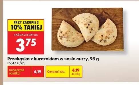 Przekąska z kurczakiem w sosie curry