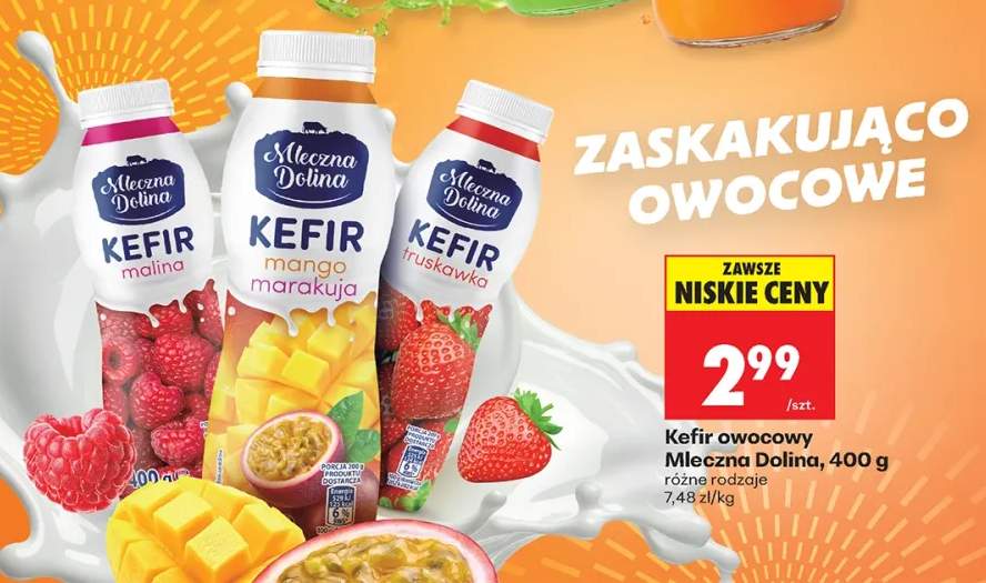 Kefir owocowy Mleczna Dolina