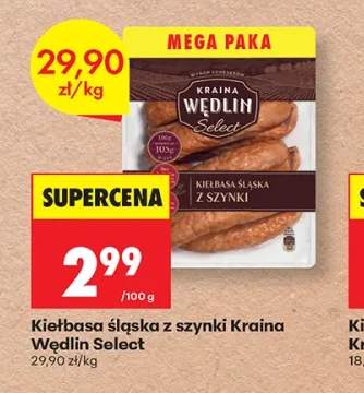 Kiełbasa śląska z szynki Kraina Wędlin Select