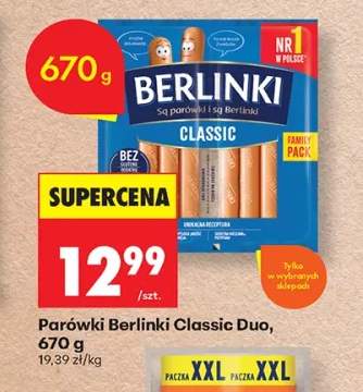 Parówki Berlinki Classic Duo