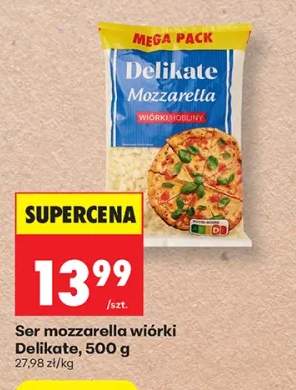 Ser mozzarella wiórki Delikate