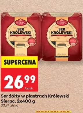 Ser żółty w plastrach Królewski Sierpc