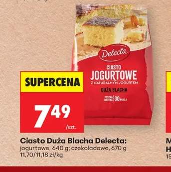 Ciasto Duża Blacha Delecta jogurtowe