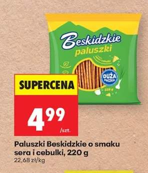 Paluszki Beskidzkie o smaku sera i cebulki