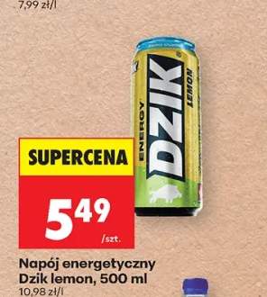 Napój energetyczny Dzik lemon