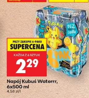 Napój Kubuś Waterrr Pokemon 6-pak 500ml