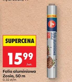 Folia aluminiowa Zosia 50m