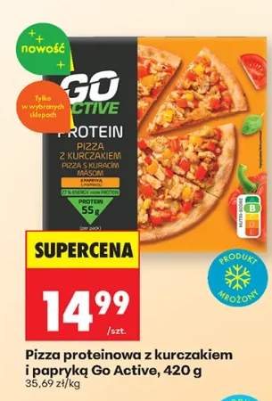 Pizza proteinowa z kurczakiem i papryką Go Active 420g