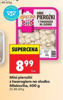 Mini pierożki z twarogiem na słodko Mlekovita 400g