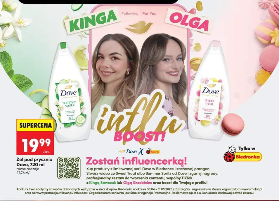 Żel pod prysznic Dove Sweet Treat