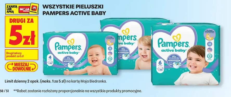 Pieluszki Pampers Active Baby rozmiar 4