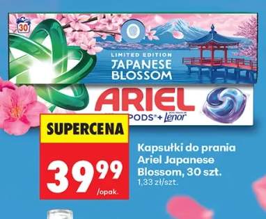 Kapsułki do prania Ariel Japanese Blossom 30 prań