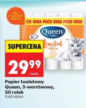 Papier toaletowy Queen 3-warstwowy 50 rolek