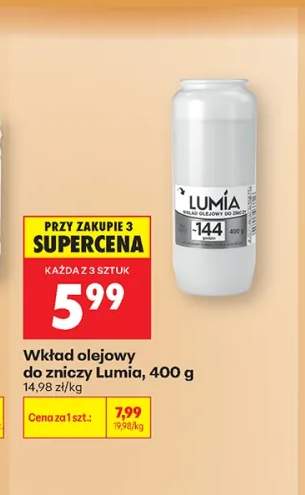 Wkład olejowy do zniczy Lumia