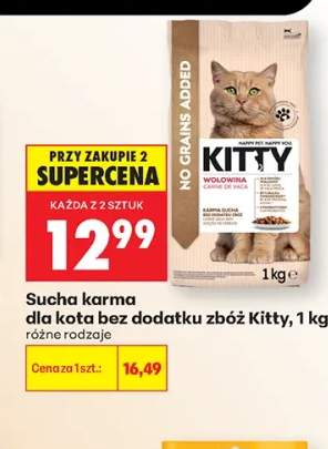 Sucha karma dla kota bez dodatku zbóż Kitty 1kg