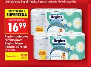 Papier toaletowy rumiankowy Regina Mega Paczka