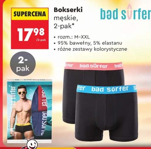 Bokserki męskie bad surfer 2-pak