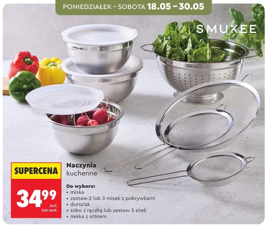 Zestaw 2 misek z pokrywkami SMUKEE