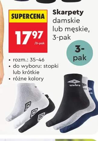 Skarpety męskie stopki Umbro 3-pak
