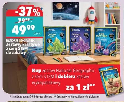 Zestawy kreatywne z serii STEM do zabawy NATIONAL GEOGRAPHIC