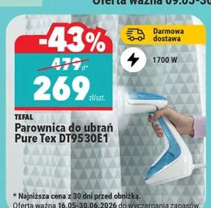 Parownica do ubrań TEFAL Pure Tex DT9530E1 1700W
