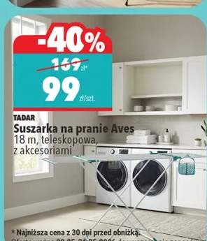 Suszarka na pranie TADAR Aves 18m teleskopowa z akcesoriami