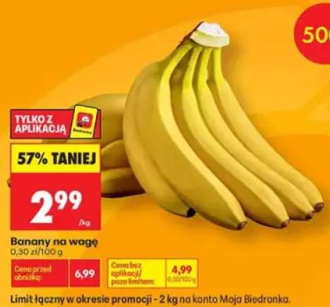 Banany na wagę