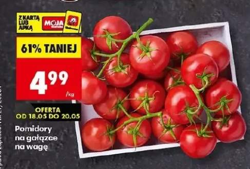 Pomidory na gałązce na wagę