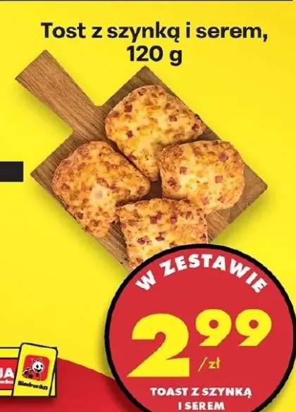 Tost z szynką i serem