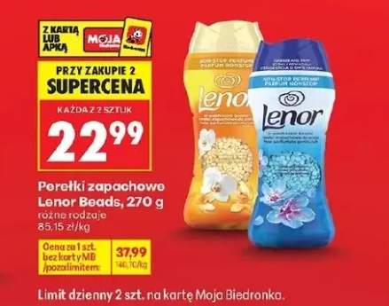 Perełki zapachowe Lenor Beads niebieskie