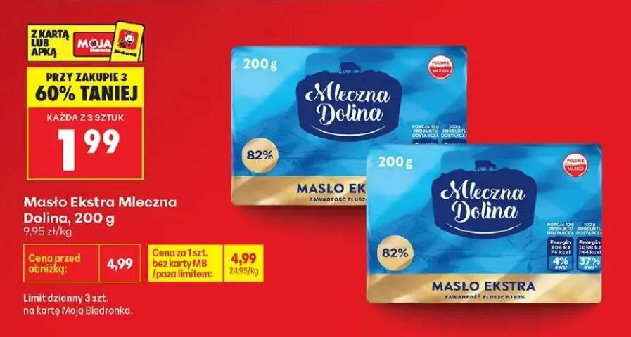 Masło Ekstra Mleczna Dolina