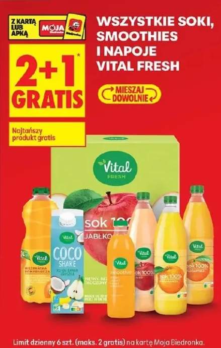 Smoothie mango jabłko banan marakuja Vital Fresh